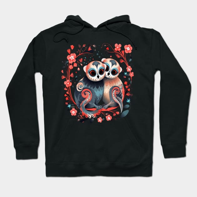 Slow Loris Couple Valentine Hoodie by JH Mart